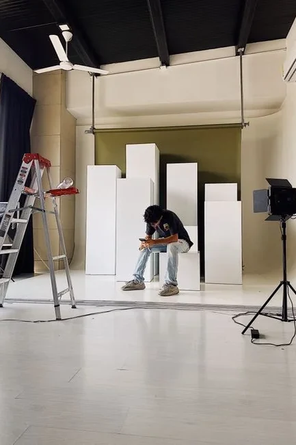Espace studio pour une séance photo ou une production vidéo